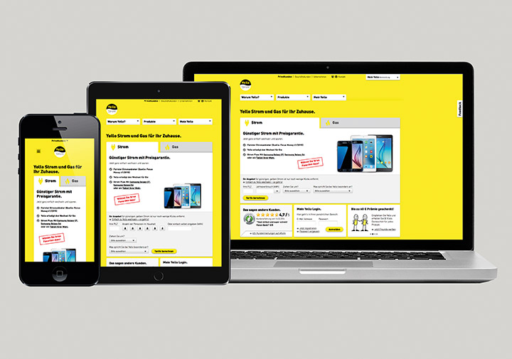 Seit 2013 bin ich im Webteam für den vertrieblichen Teil von YelloStrom.de verantwortlich. Dort entwickle ich Konzepte und A/B-Tests zielgerichtet, um die Conversion und User Experience stets zu verbessern.