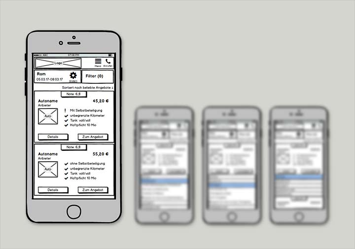 Nach einer Datenanalyse entwicklte ich Hypothesen für Usability und UX-Verbesserungen, aus diesen entstand ein Prototyp der mit verschiedenen Nutzern vertestet und weiter optimiert wurde.